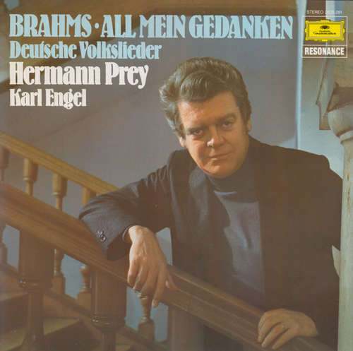 Cover Brahms*, Hermann Prey, Karl Engel - All Mein Gedanken (Deutsche Volkslieder) (LP, Album, RE) Schallplatten Ankauf