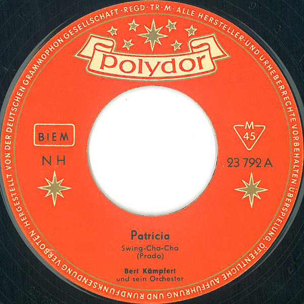 Cover Bert Kämpfert Und Sein Orchester* - Patricia (7, Single) Schallplatten Ankauf