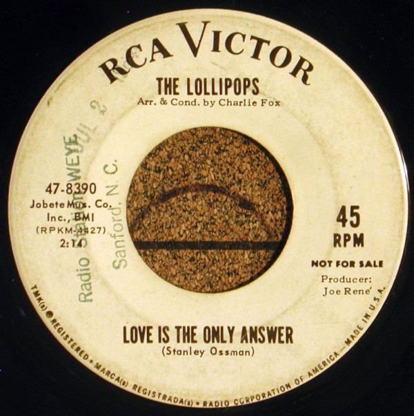 Cover The Lollipops (2) - Love Is The Only Answer / Don't Monkey With Me (7, Single, Promo) Schallplatten Ankauf