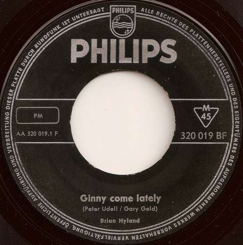 Cover Brian Hyland - Ginny Come Lately (7, Single, Mono) Schallplatten Ankauf