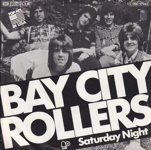 Cover Bay City Rollers - Saturday Night (7, Single) Schallplatten Ankauf