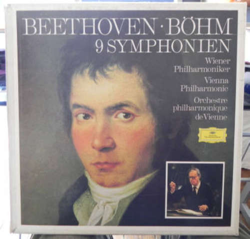Cover Ludwig van Beethoven - Karl Böhm, Wiener Philharmoniker - 9 Symphonien (9xLP + Box) Schallplatten Ankauf
