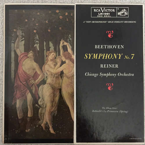 Cover Beethoven* - Chicago Symphony Orchestra*, Fritz Reiner - Symphony No. 7 (LP) Schallplatten Ankauf