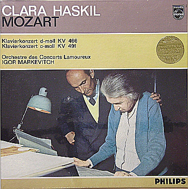 Cover Clara Haskil, Mozart*, Orchestre Des Concerts Lamoureux, Igor Markevitch - Klavierkonzert d-moll KV 466 / Klavierkonzert c-moll KV 491 (LP, Album, Mono) Schallplatten Ankauf