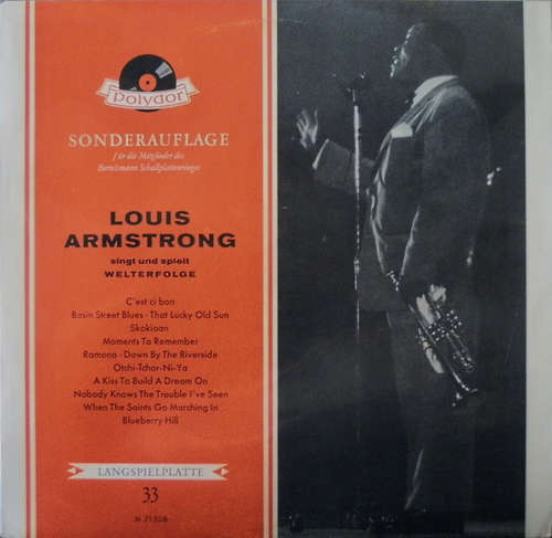 Cover Louis Armstrong - Singt Und Spielt Welterfolge (LP, Comp, Mono, Club) Schallplatten Ankauf