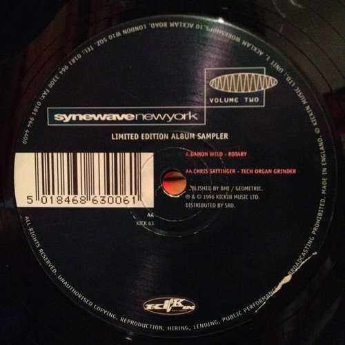 Cover Damon Wild / Chris Sattinger - Synewave New York Volume Two (12, Ltd, Smplr) Schallplatten Ankauf