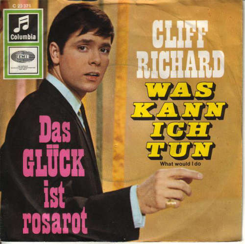 Cover Cliff Richard - Das Glück Ist Rosarot / Was Kann Ich Tun (7, Single, Mono) Schallplatten Ankauf