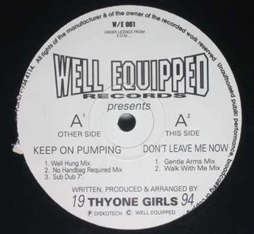 Cover Thyone Girls - Keep On Pumping (12, EP) Schallplatten Ankauf