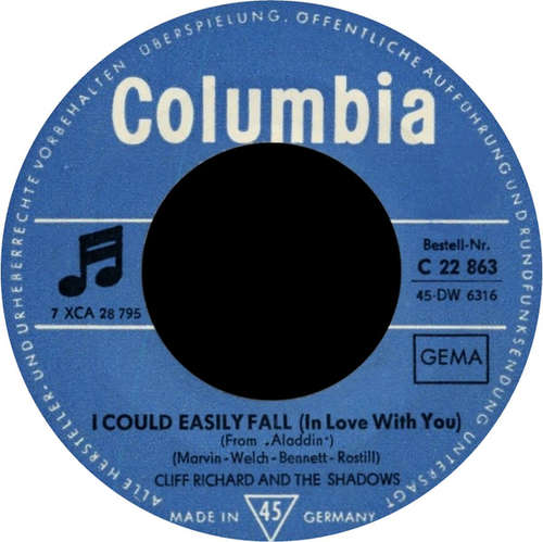 Cover Cliff Richard And The Shadows* - I Could Easily Fall (In Love With You) (7, Single) Schallplatten Ankauf