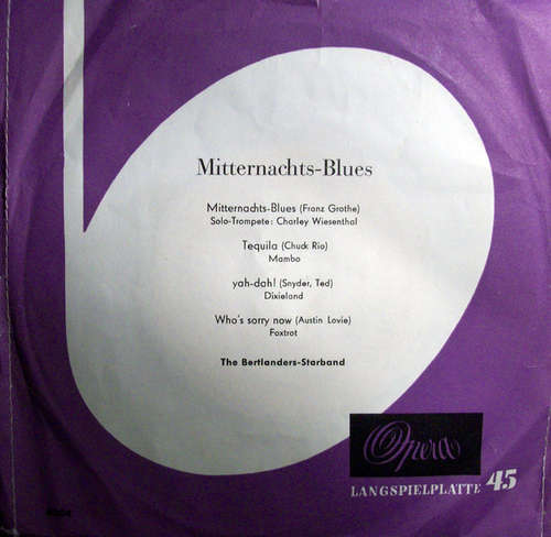 Cover The Bertlanders Starband - Mitternachts-Blues (7, EP) Schallplatten Ankauf