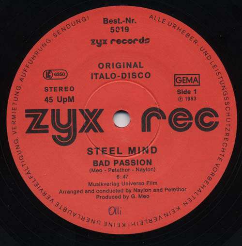 Cover Steel Mind - Bad Passion (12) Schallplatten Ankauf