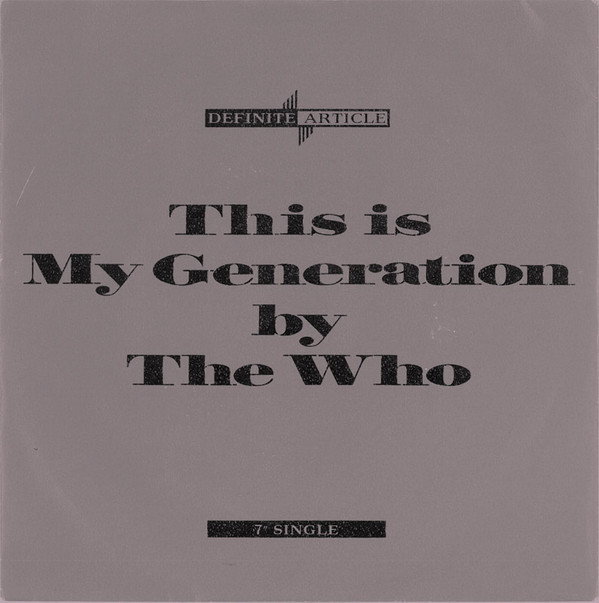 Cover The Who - This Is My Generation (7, Single, Mono) Schallplatten Ankauf