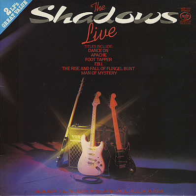 Cover The Shadows - The Shadows Live (2xLP, Comp, Gat) Schallplatten Ankauf