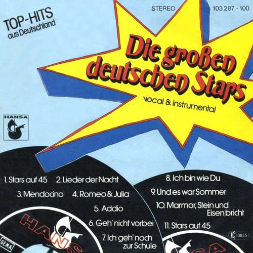 Cover Die Großen Deutschen Stars* - Die Großen Deutschen Stars (7, Single) Schallplatten Ankauf