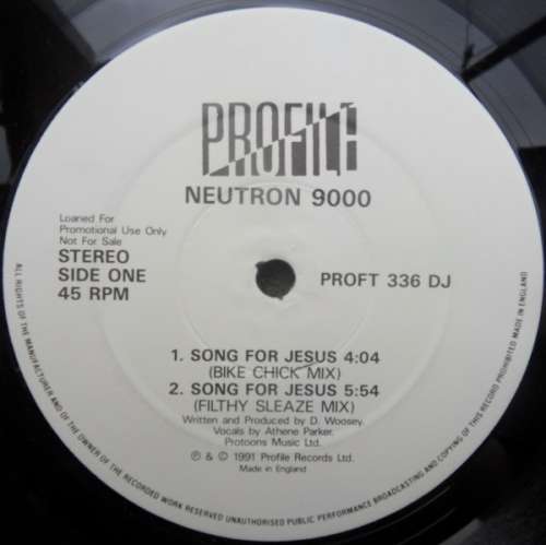 Cover Neutron 9000 - Song For Jesus (12, Promo) Schallplatten Ankauf