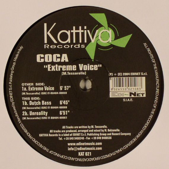 Cover Coca - Extreme Voice (12) Schallplatten Ankauf