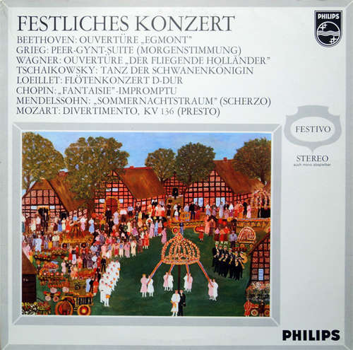 Cover Beethoven*, Grieg*, Wagner*, Tschaikowsky*, Loeillet*, Chopin*, Mendelssohn*, Mozart* - Festliches Konzert (LP, Comp) Schallplatten Ankauf