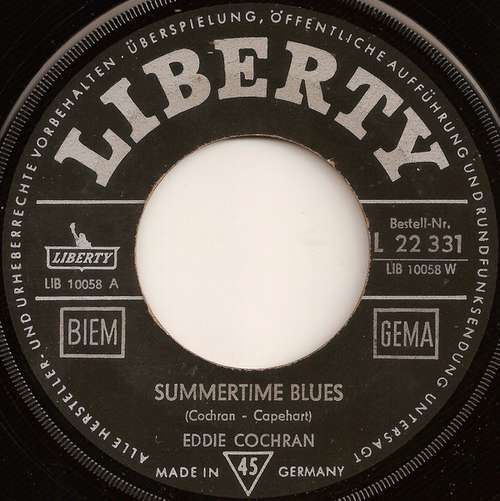 Cover Summertime Blues Schallplatten Ankauf