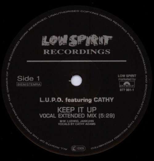 Cover L.U.P.O. Feat. Cathy* - Keep It Up (12) Schallplatten Ankauf