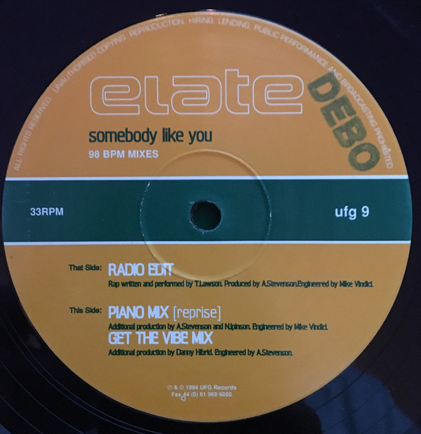 Bild Elate - Somebody Like You (12) Schallplatten Ankauf