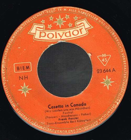 Bild Frank Forster - Casetta In Canada (7, Single) Schallplatten Ankauf