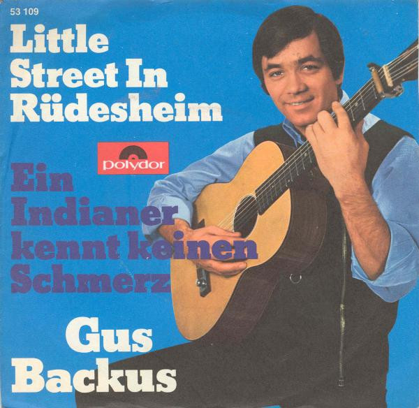 Cover Gus Backus - Little Street In Rüdesheim (7, Single) Schallplatten Ankauf