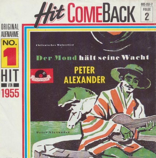 Cover Peter Alexander - Der Mond Hält Seine Wacht (7, Single, Mono, RE) Schallplatten Ankauf