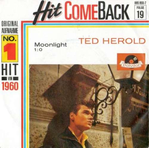 Cover Ted Herold - Moonlight (7, Single, Mono, RE) Schallplatten Ankauf
