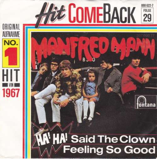 Cover Manfred Mann - Ha! Ha! Said The Clown (7, Single, RE) Schallplatten Ankauf