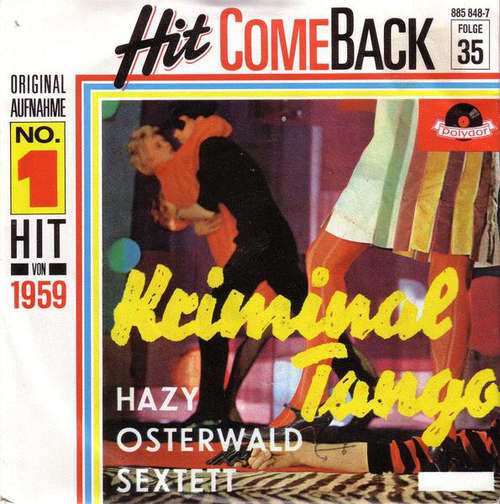 Cover Hazy Osterwald Sextett - Kriminal-Tango (7, Single, Mono, RE) Schallplatten Ankauf