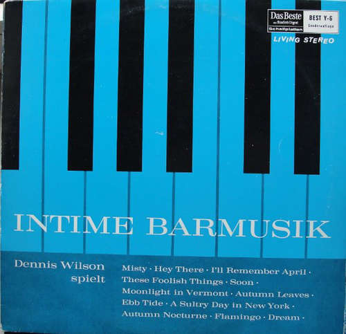 Cover The Dennis Wilson Quartet - Intime Barmusik (LP) Schallplatten Ankauf