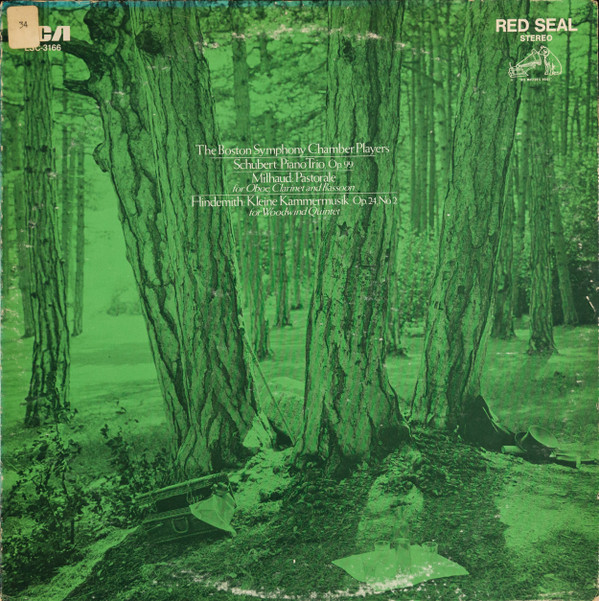 Cover The Boston Symphony Chamber Players* / Schubert* / Milhaud* / Hindemith* - Piano Trio, Op. 99 / Pastorale / Kleine Kammermusik, Op. 24, No. 2 (LP, Album) Schallplatten Ankauf