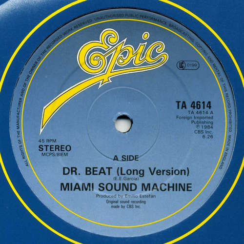 Cover Miami Sound Machine - Dr. Beat (12, Single) Schallplatten Ankauf