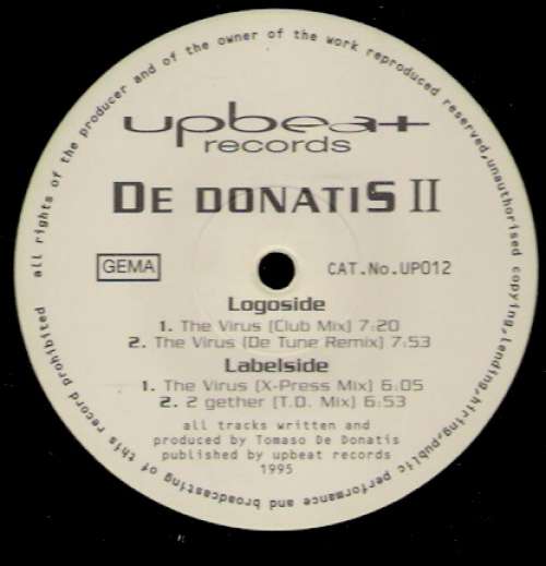 Cover De Donatis II* - The Virus (12) Schallplatten Ankauf