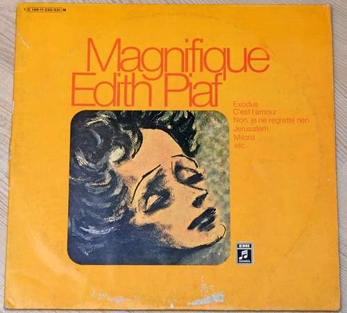 Cover Edith Piaf - Magnifique Edith Piaf (2xLP, Comp, RE, Gat) Schallplatten Ankauf