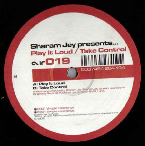 Cover Sharam Jey - Play It Loud / Take Control (12) Schallplatten Ankauf