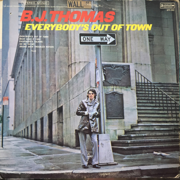 Cover B.J. Thomas - Everybody's Out Of Town (LP, Album, Gat) Schallplatten Ankauf
