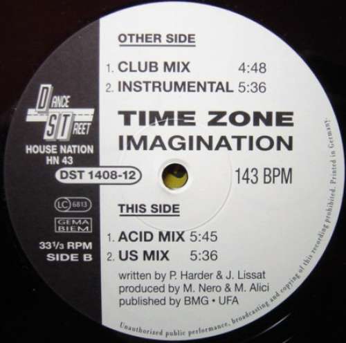 Bild Time Zone* - Imagination (12) Schallplatten Ankauf