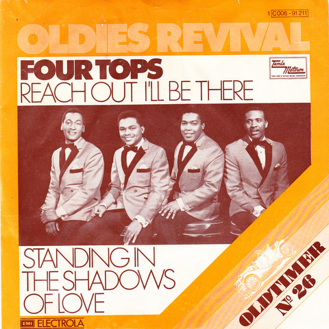 Cover Four Tops - Reach Out I'll Be There / Standing In The Shadows Of Love (7, RE) Schallplatten Ankauf