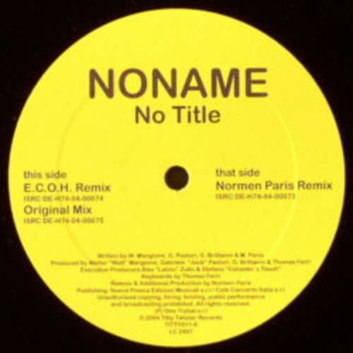Cover Noname - No Title (12) Schallplatten Ankauf