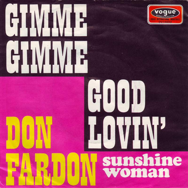 Cover Don Fardon - Gimme Gimme Good Lovin' (7, Single) Schallplatten Ankauf