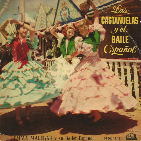 Cover Emma Maleras Y Su Ballet Español - Las Castañuelas Y El Baile Español (7, EP) Schallplatten Ankauf