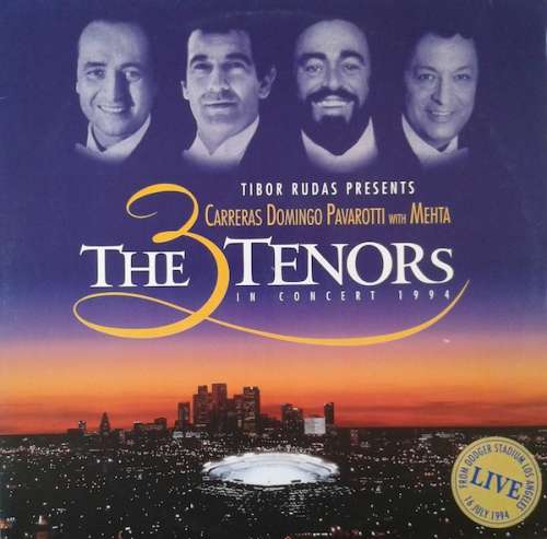 Cover Carreras* - Domingo* - Pavarotti* with Mehta* - The 3 Tenors In Concert 1994 (2xLP, Album) Schallplatten Ankauf