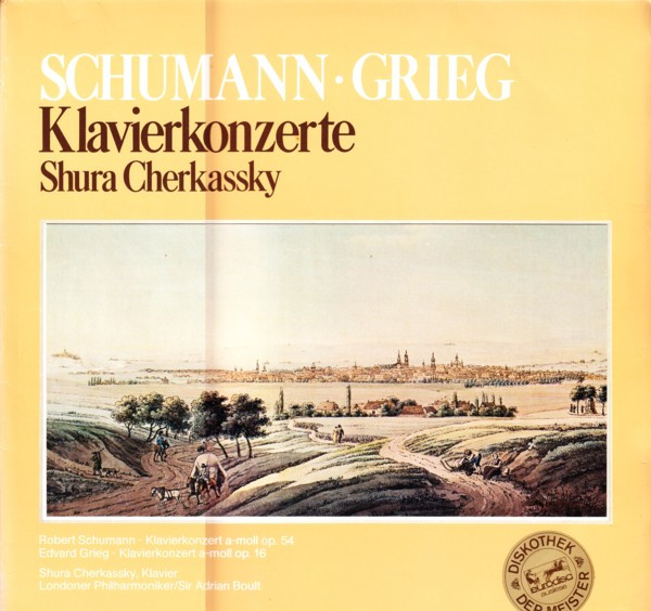 Cover Schumann*, Grieg* - Shura Cherkassky, London Philharmoniker*, Sir Adrian Boult - Klavierkonzerte (LP, RE) Schallplatten Ankauf