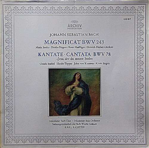 Cover Johann Sebastian Bach, Karl Richter, Münchener Bach-Chor, Hertha Töpper - Magnificat BWV 243 - Kantate - Cantata BWV 78 (LP, Album) Schallplatten Ankauf