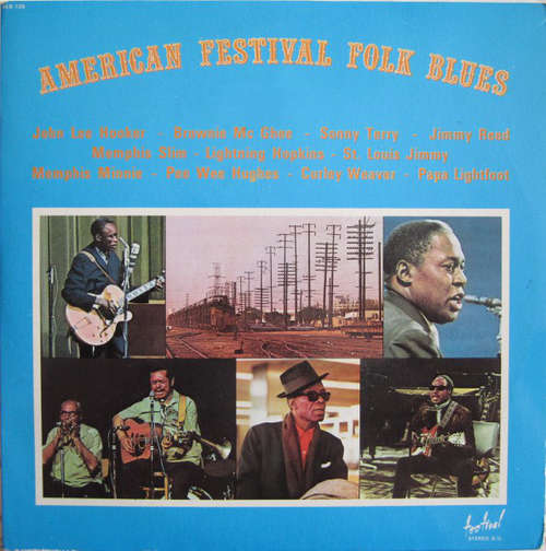 Cover Various - American Festival Folk Blues (2xLP, Comp, Gat) Schallplatten Ankauf