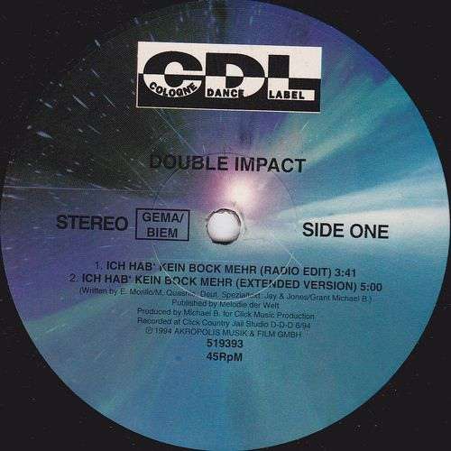 Bild Double Impact (3) - Ich Hab' Kein Bock Mehr (12) Schallplatten Ankauf