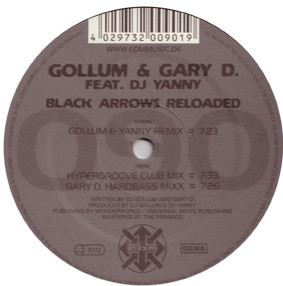 Cover Gollum* & Gary D. Feat. DJ Yanny - Black Arrows Reloaded (12) Schallplatten Ankauf