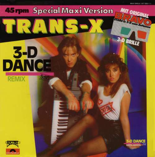 Cover Trans-X - 3-D Dance (Remix) (12, Maxi) Schallplatten Ankauf