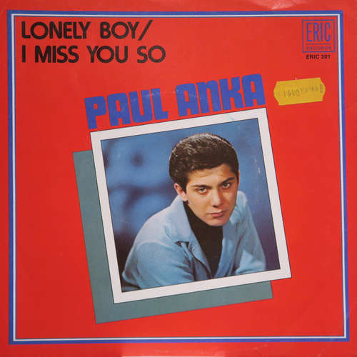 Cover Paul Anka - Lonely Boy / I Miss You So (7, RE) Schallplatten Ankauf